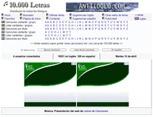 Tablet Screenshot of canciones.astalaweb.com