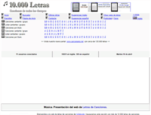 Tablet Screenshot of canciones.astalaweb.net
